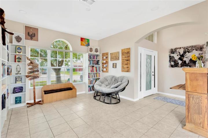 Formal living room/library