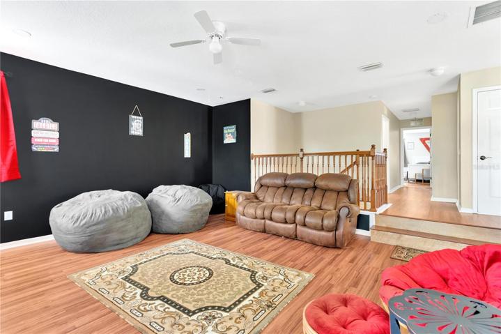 Media/Bonus room on second floor