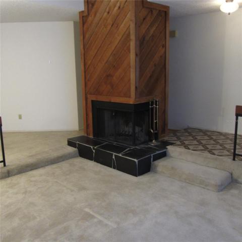 Wood burning fireplace in Living Room