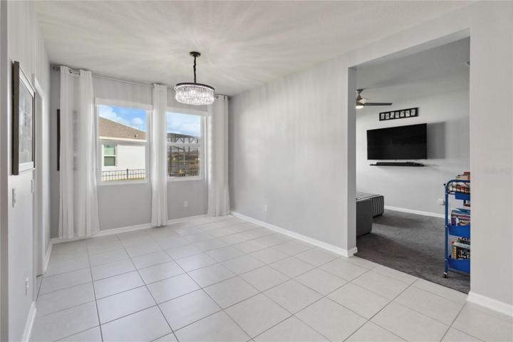 Flex room with large windows
