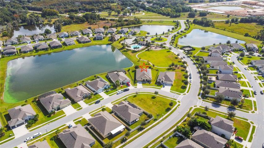 Located near the main and sits on 1/4 acre lot