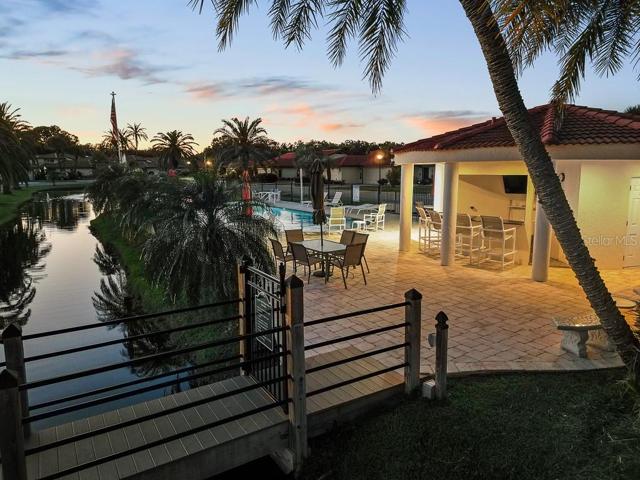 Bridge and cabana
