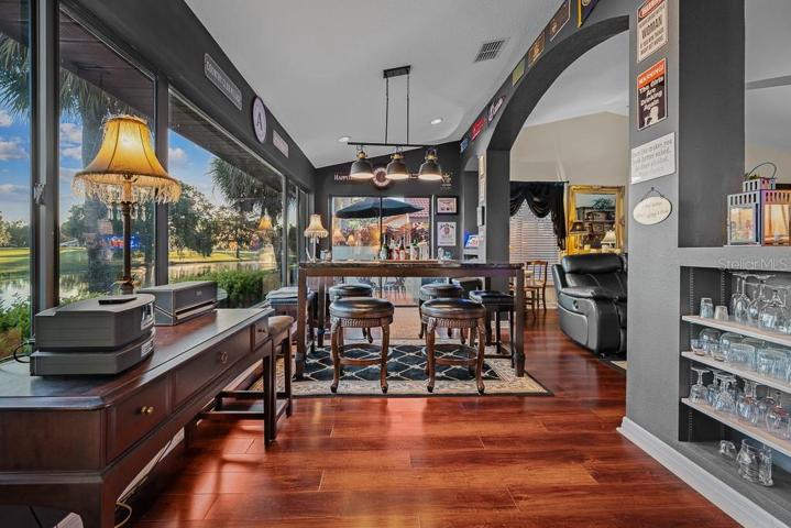 Bonus room bar area