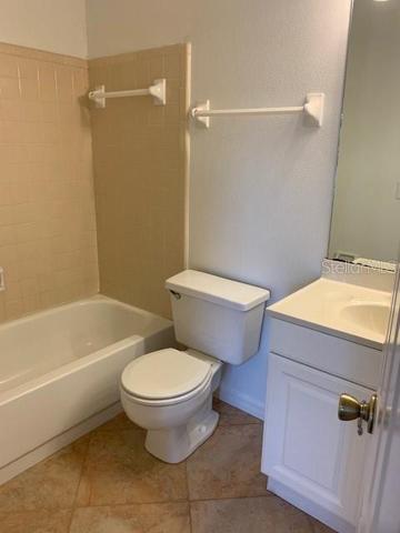 bedroom 2 has its own full bathroom with tub/shower