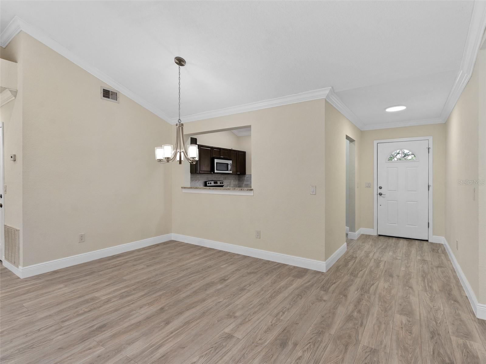 dining area and entryway view