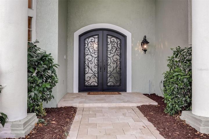 Gorgeous entryway and details on your front door