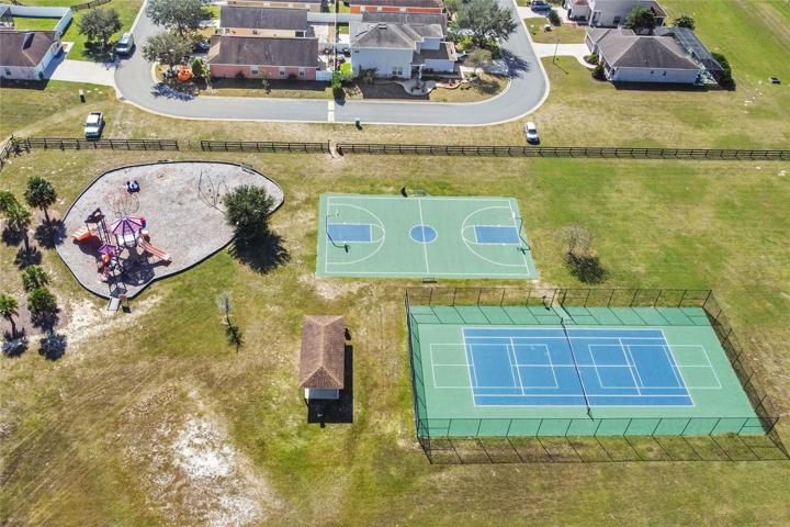 Playground, Basketball & Tennis Courts