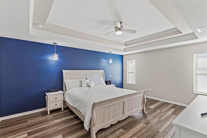 Primary Bedroom with Tray Ceiling