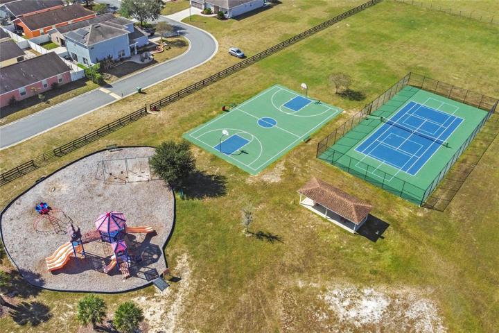 Playground, Basketball & Tennis Courts
