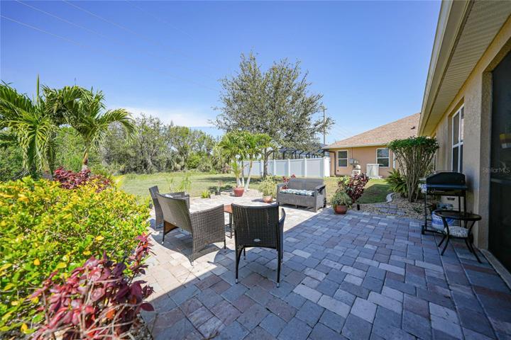 Extended paver patio