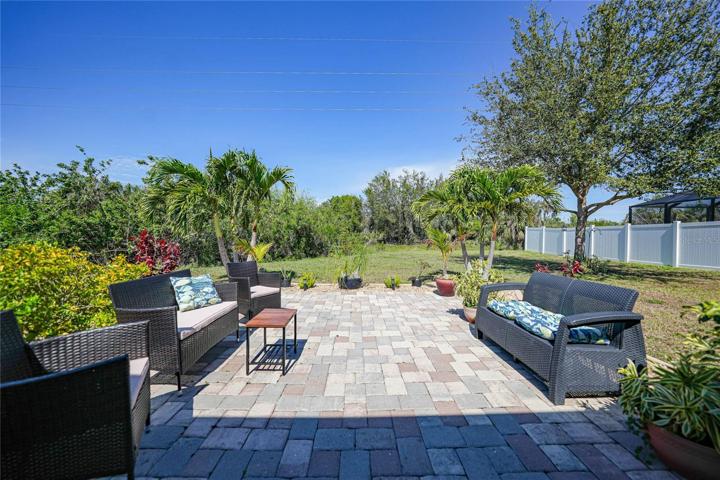 Extended paver patio