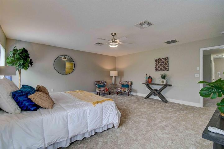 Versatile master suite, with so much extra space for large furnishings, nursery or sitting/reading room.