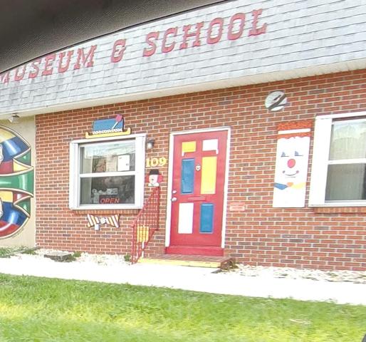 The clown school is a great place to visit.