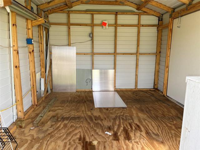 interior shed in yard