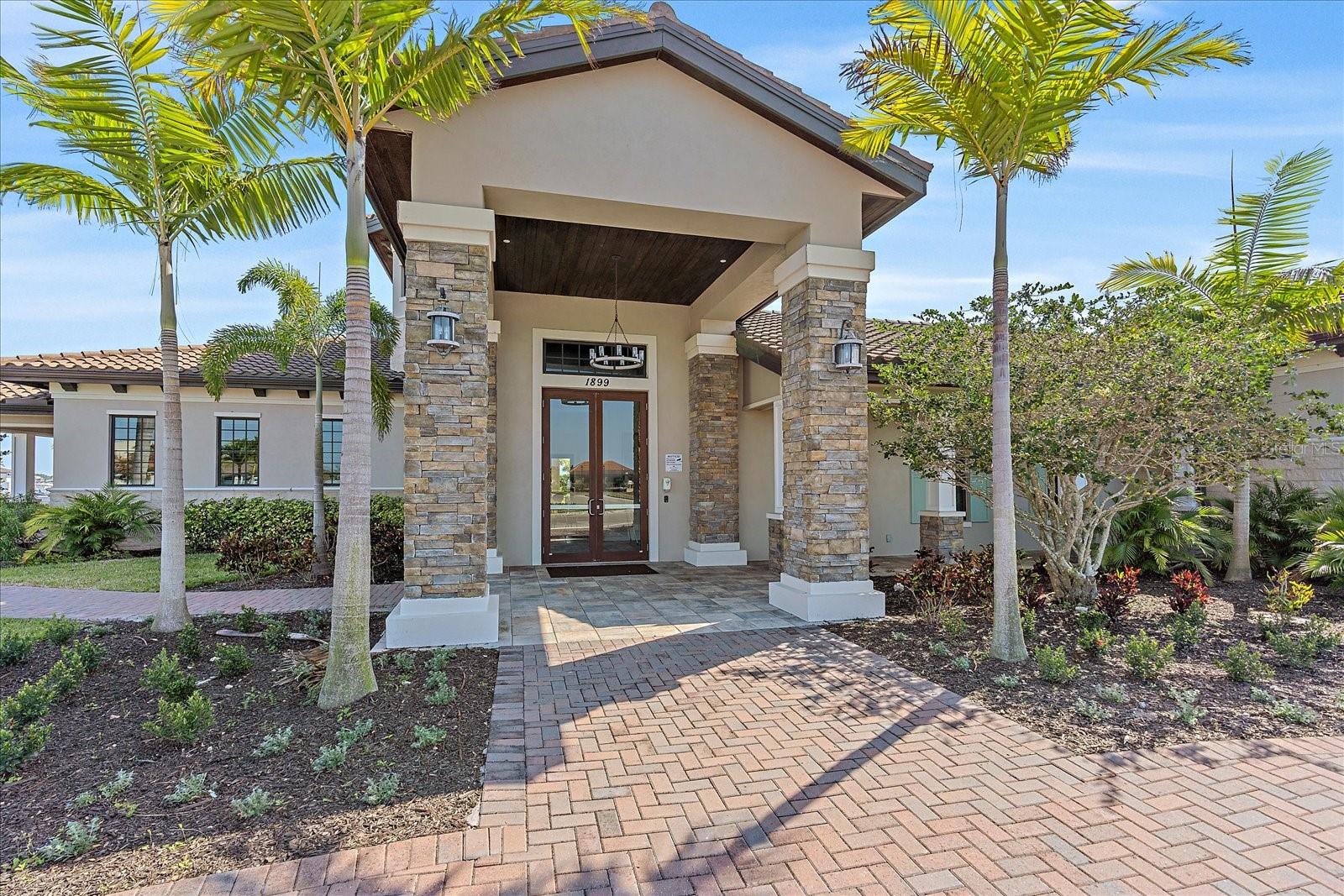Entrance to clubhouse