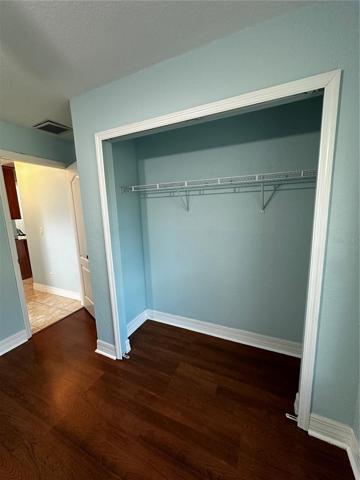 large closet in bedroom - doors to come