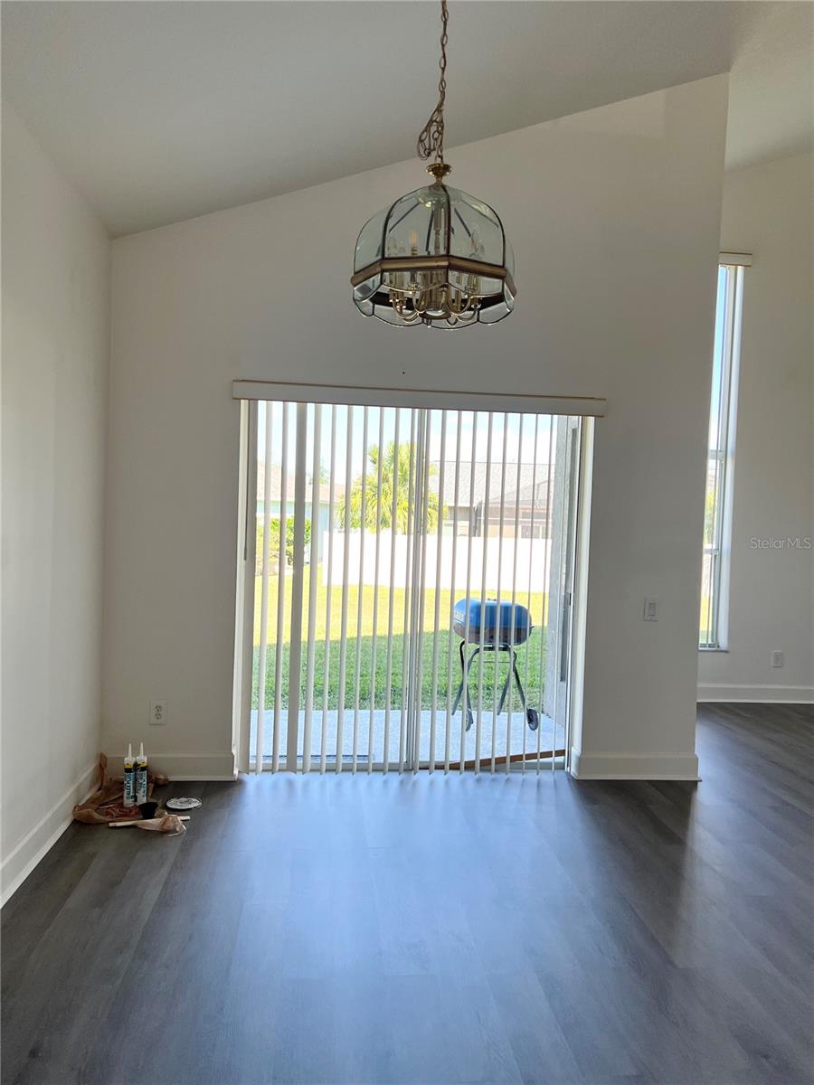 Dining area in great room