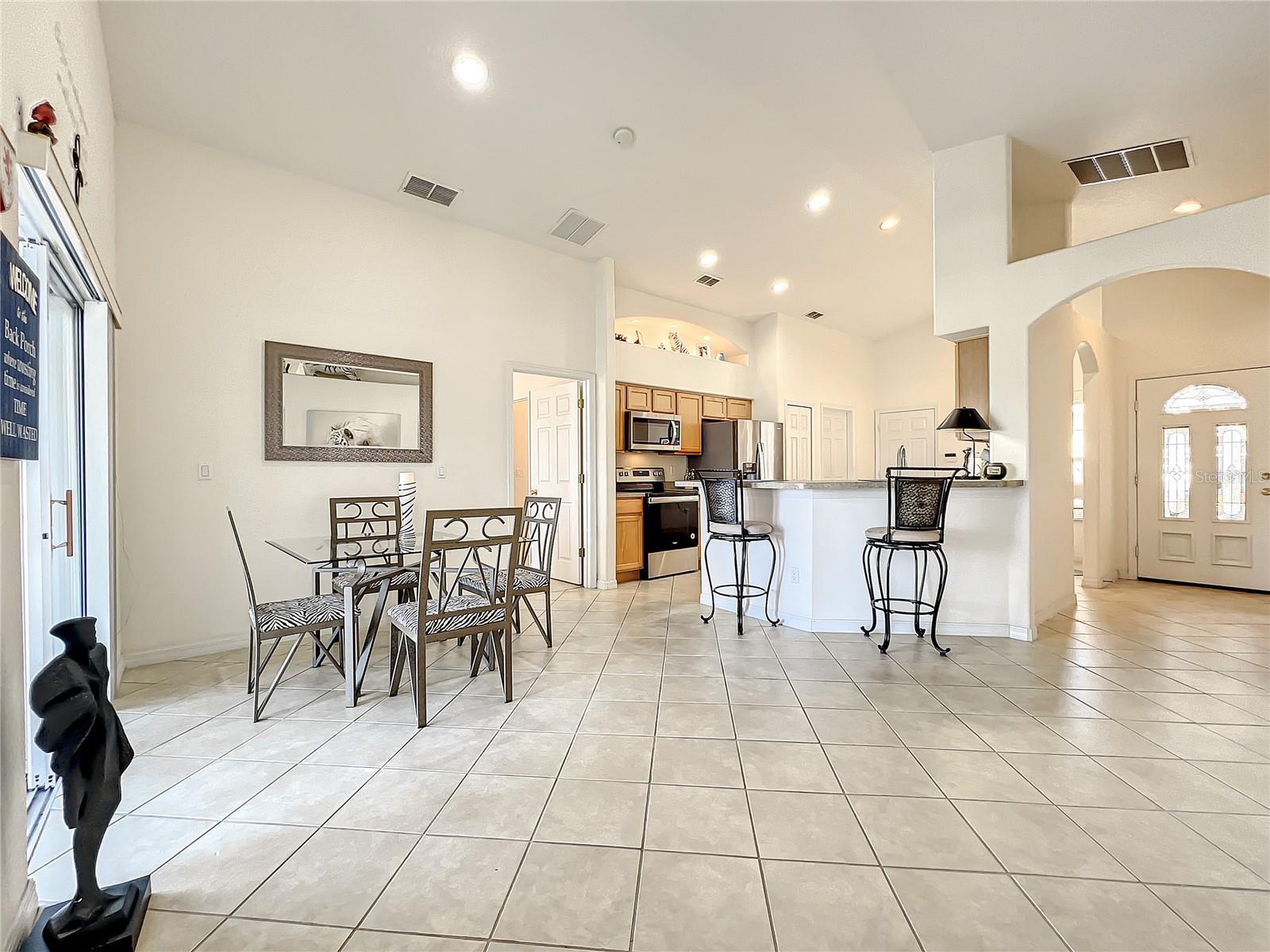 Great room open to kitchen