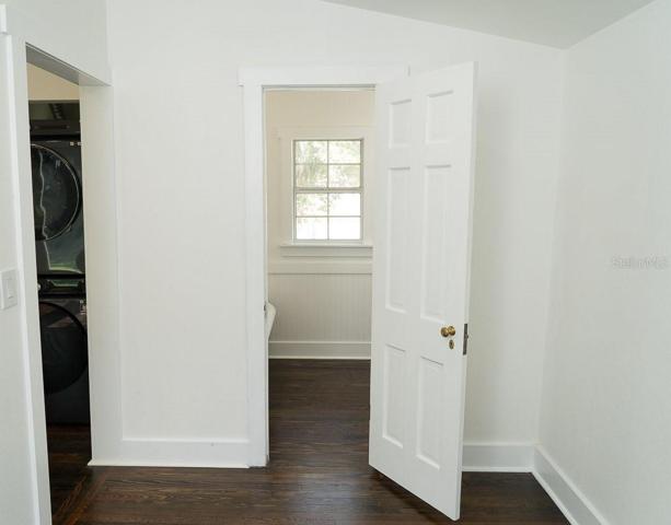 Inside master closet - looking into master bath