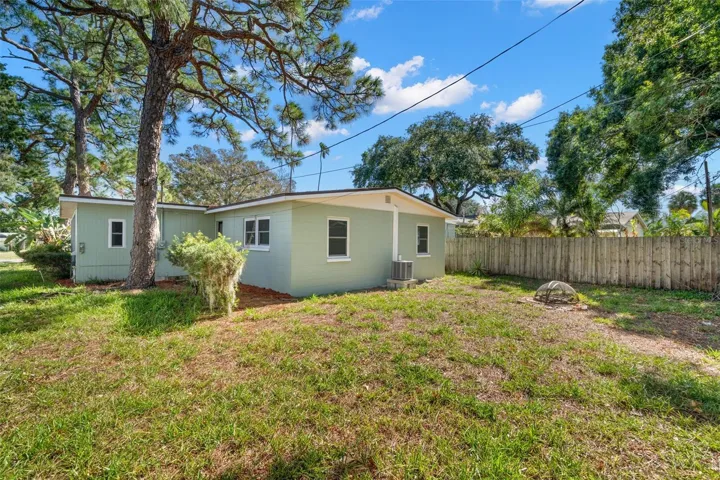 Rear of home, Plenty of room for additional storage or a future pool,