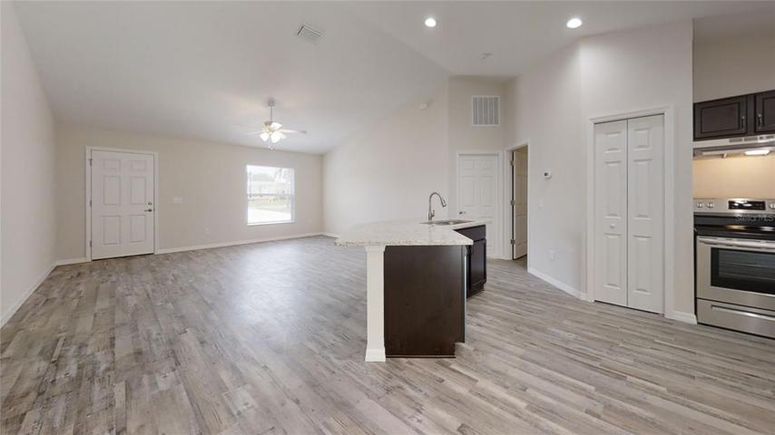 View of the entire common area from Kitchen
