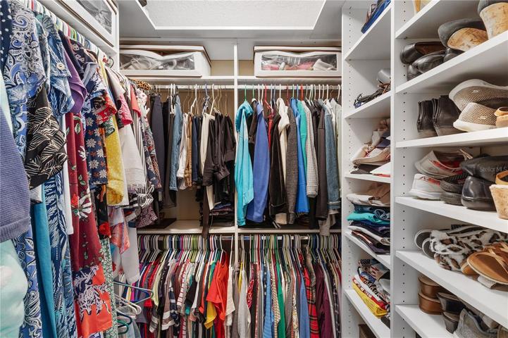 Her master closet