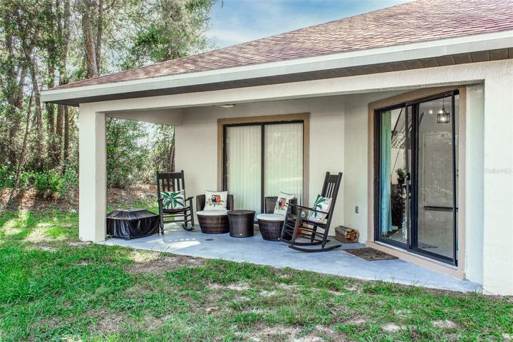 Covered patio