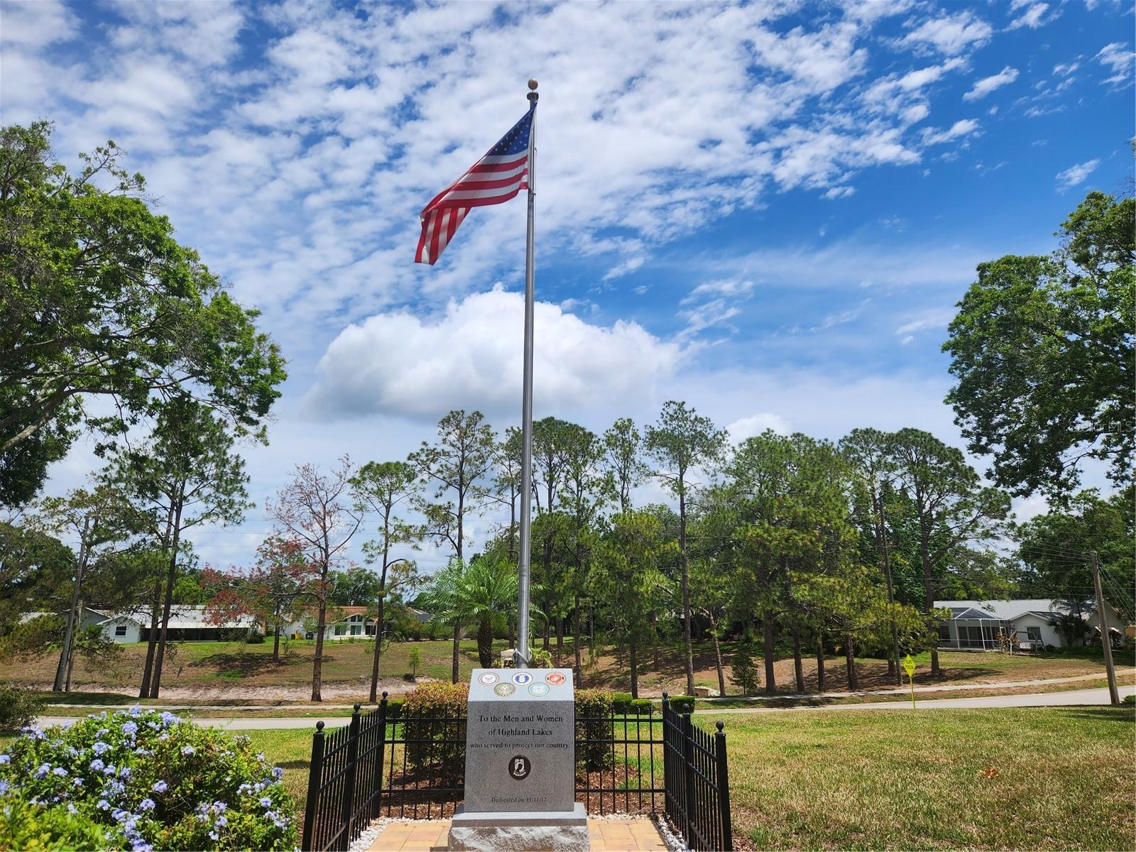 Military veterans are honored~
