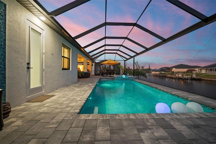Pool at night
