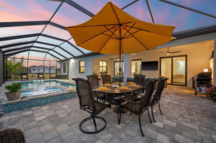 Evening dinner on the patio