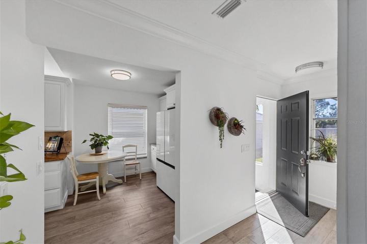 Enter through the screened porch