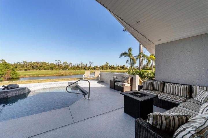 Huge lanai area for entertaining.