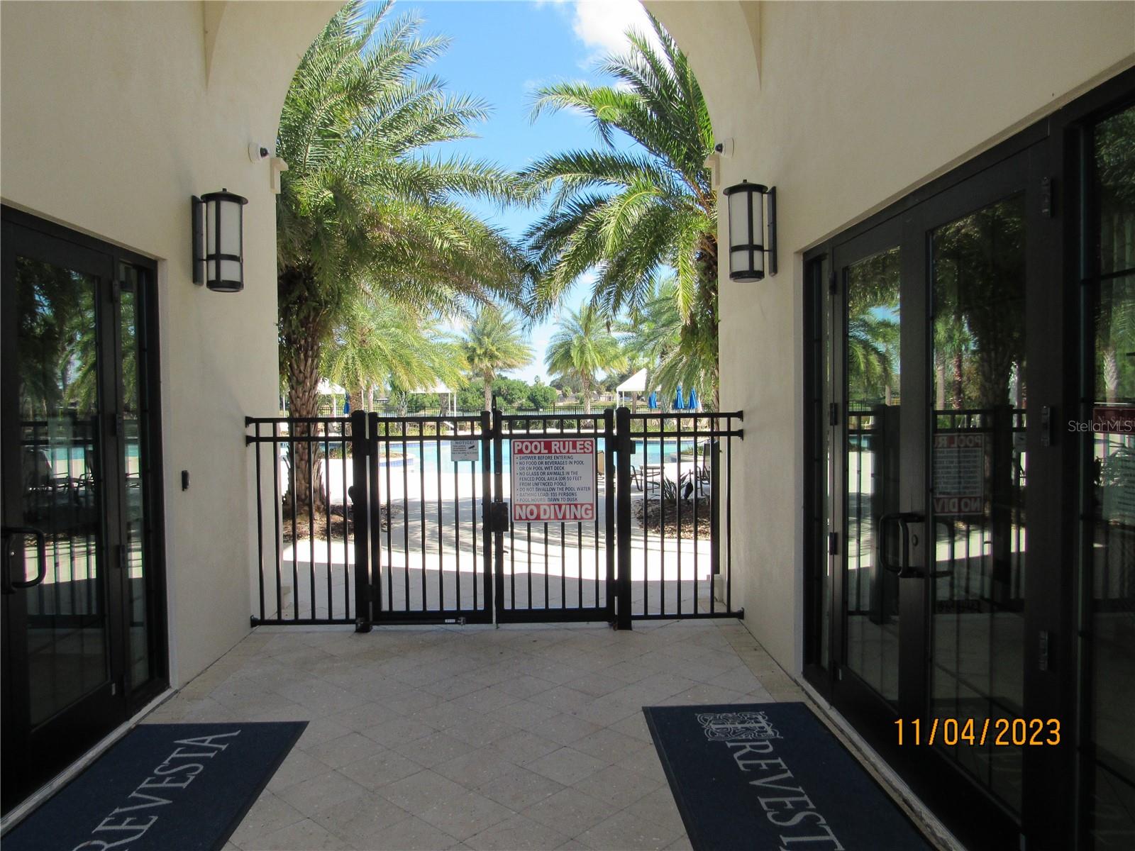 Pool Entrance