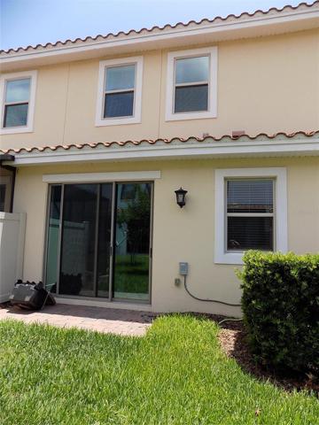 Rearview of townhouse
