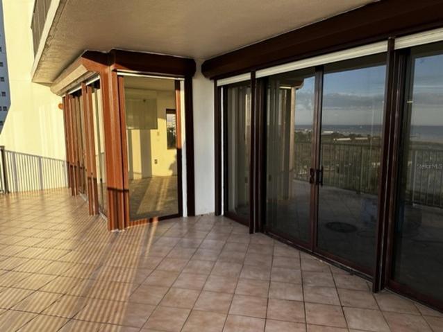 Very Large Balcony with Beach View from the Living Room and Master Bedroom.  Hurricane Shutters are Already Installed