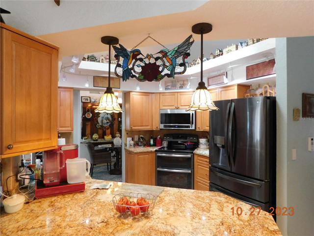 Remodeled kitchen with top-of-the-line appliances.