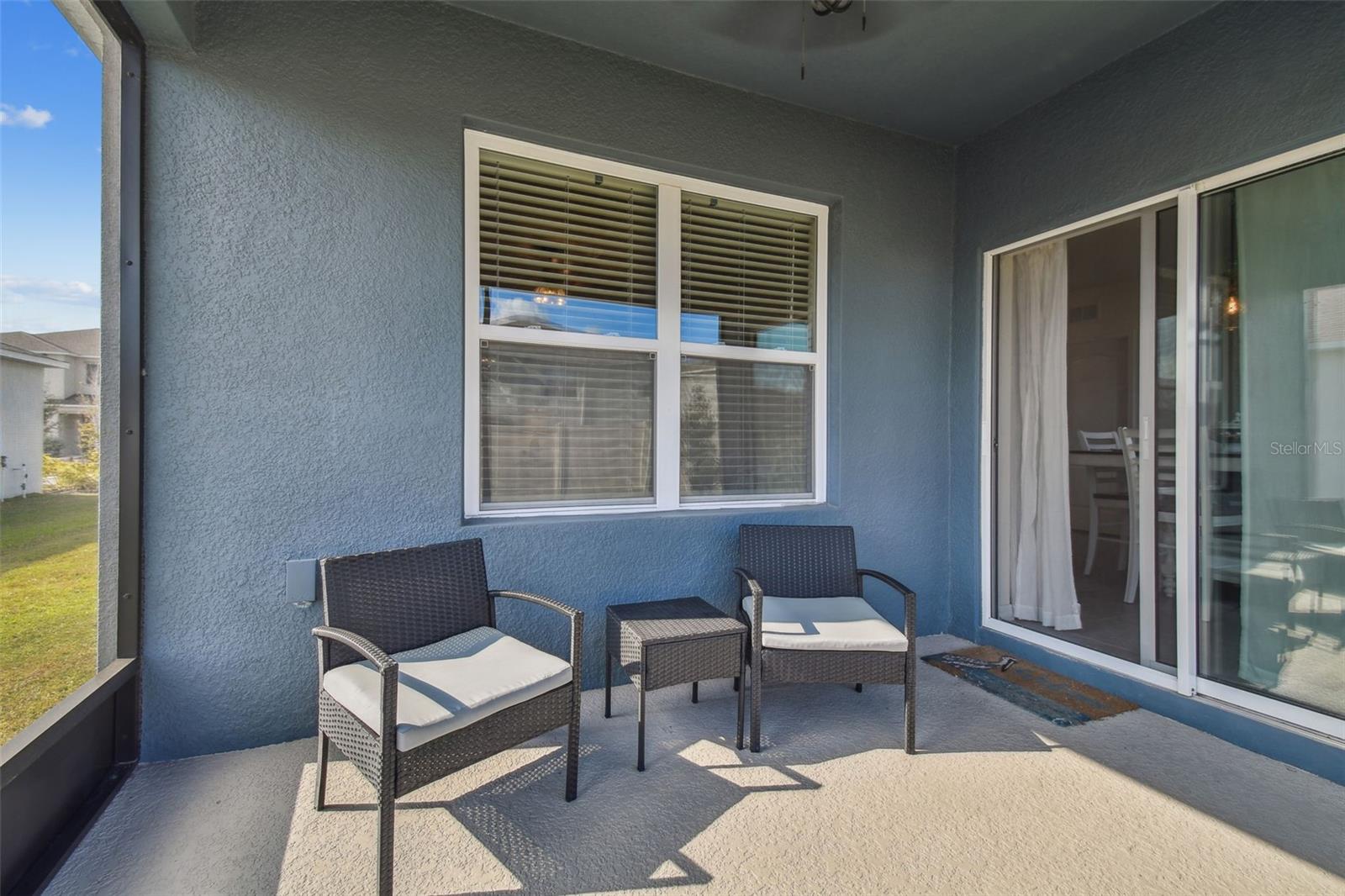 Screened Lanai with kick plate