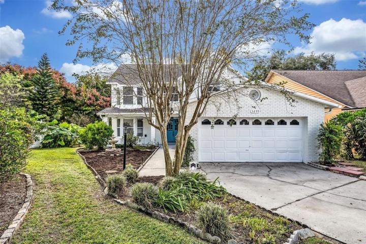 Front Entry &amp; 2-car garage.