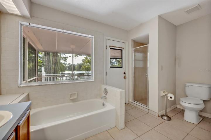 Primary Bath - tub &amp; separate shower.