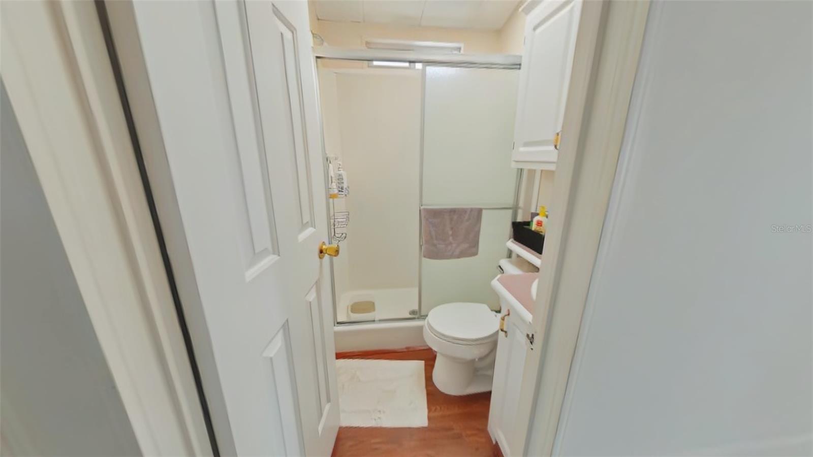Bathroom with walk in shower
