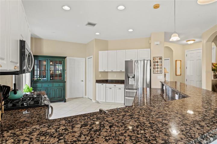 kitchen to door to garage