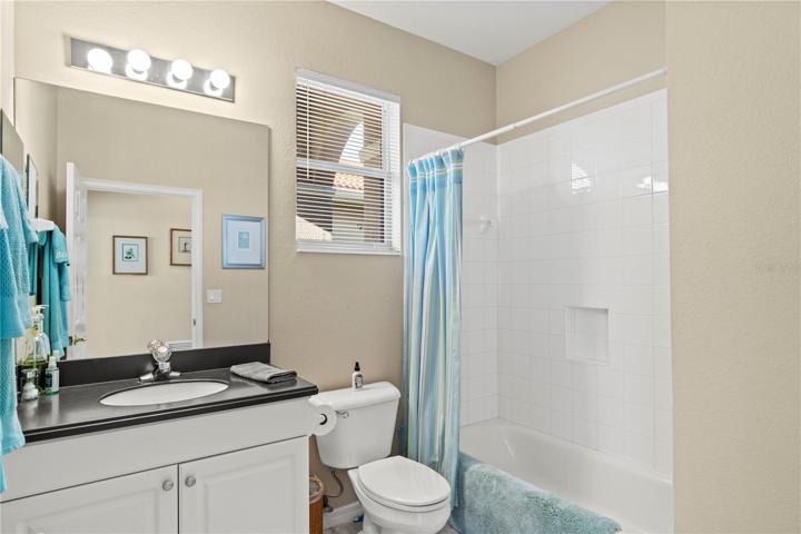 Second Bath with tub-shower combo