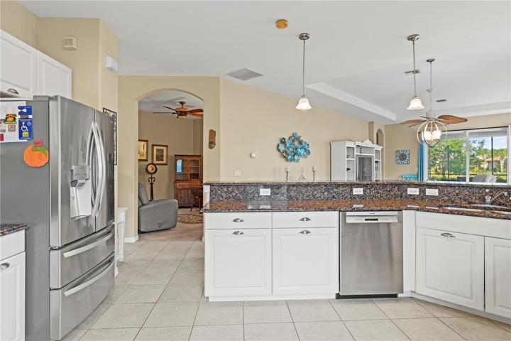 Kitchen to den