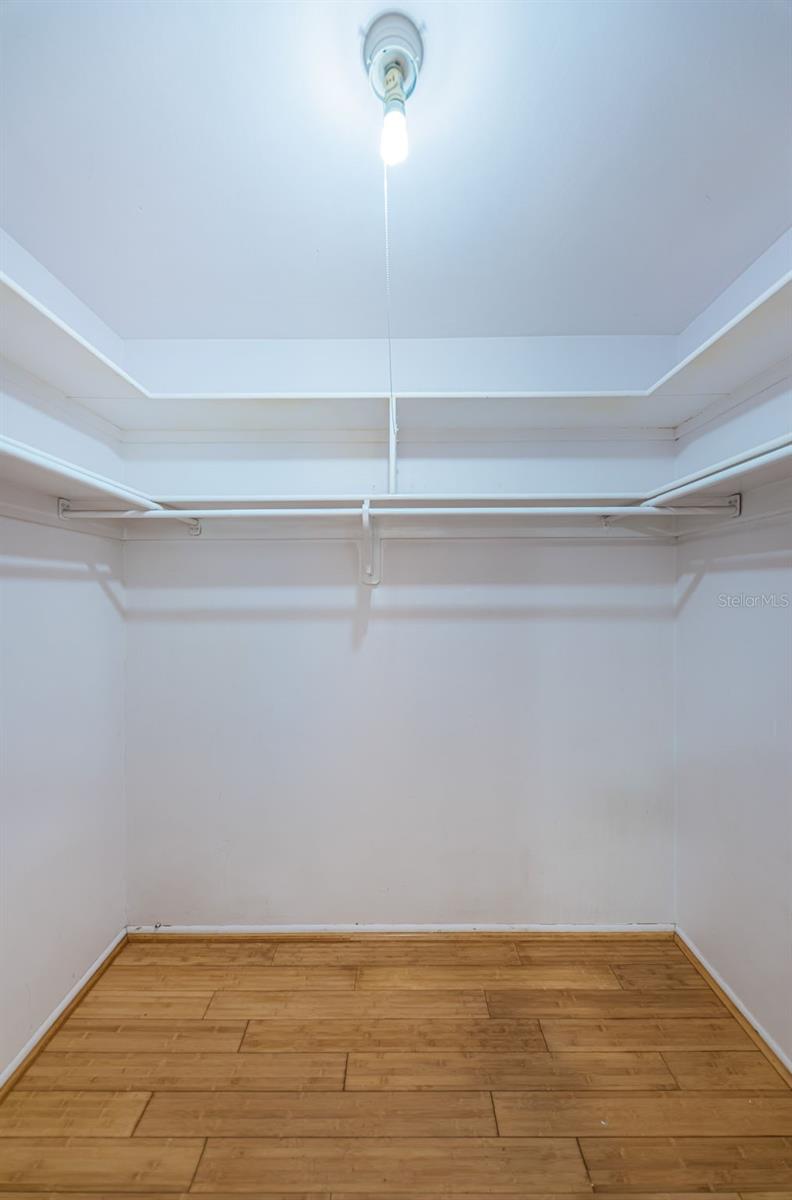 Master walk-in closet