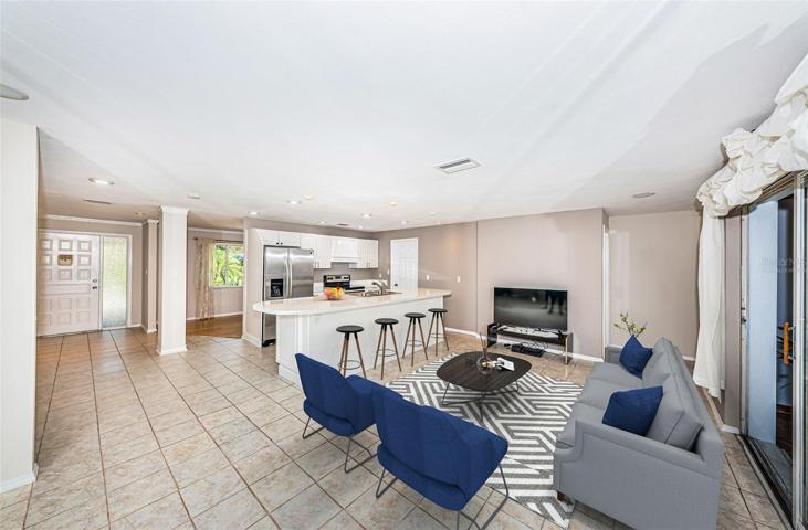 Virtually staged Great room
