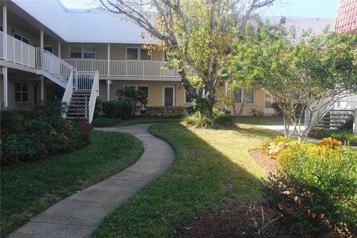 Courtyard entry to condo.