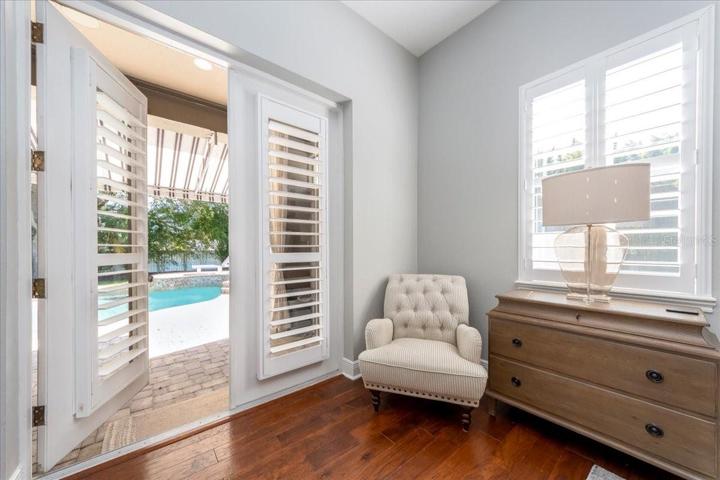 MASTER RETREAT OPENING TO POOL AND LANIA