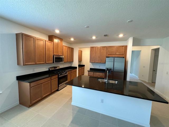 Kitchen with Granite counters and stainless appliances