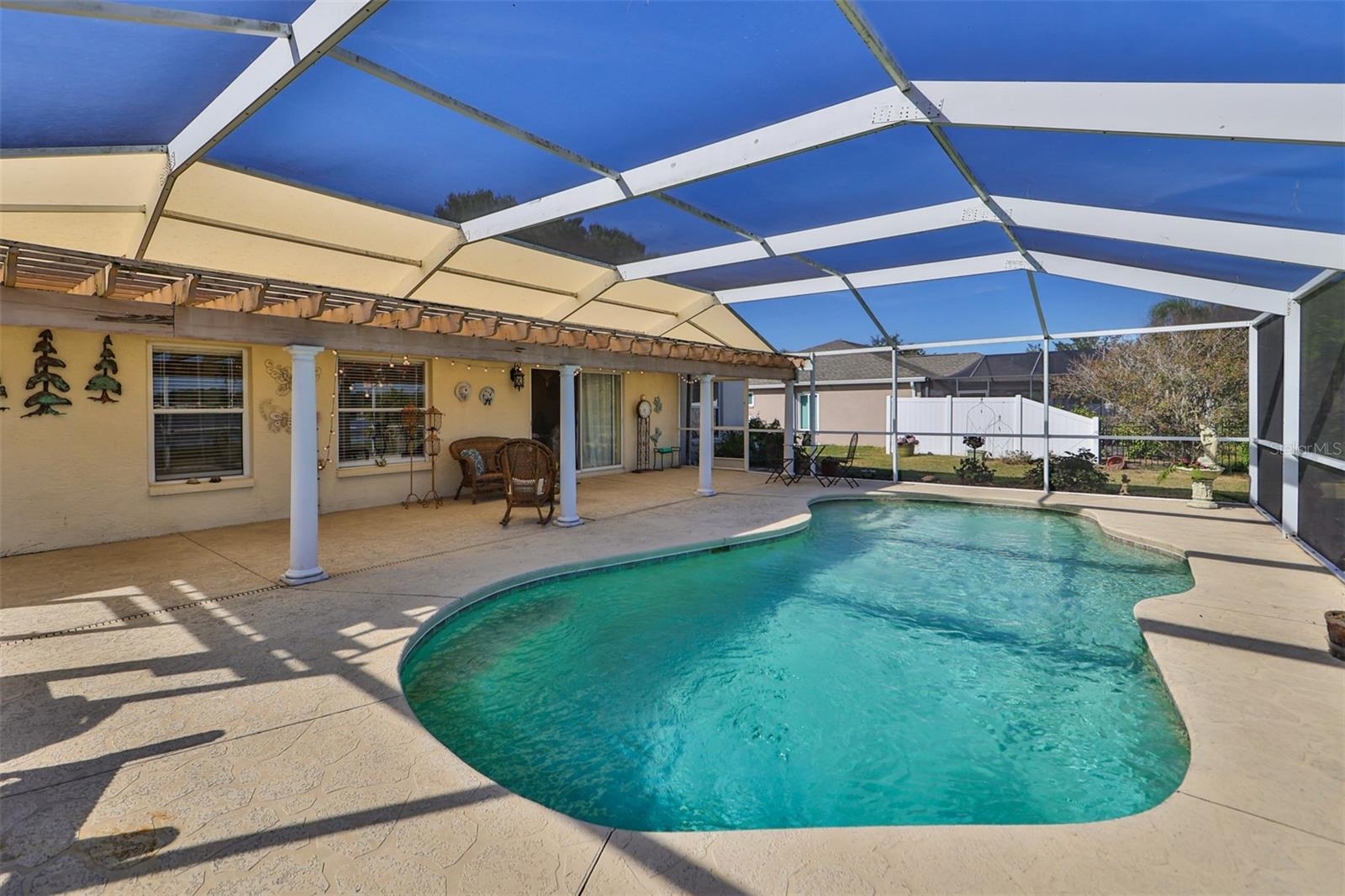 long view of pool