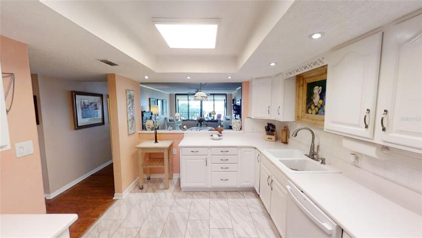 Kitchen with Bay view